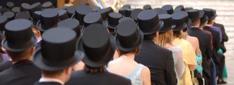 Image of people with doctoral hats