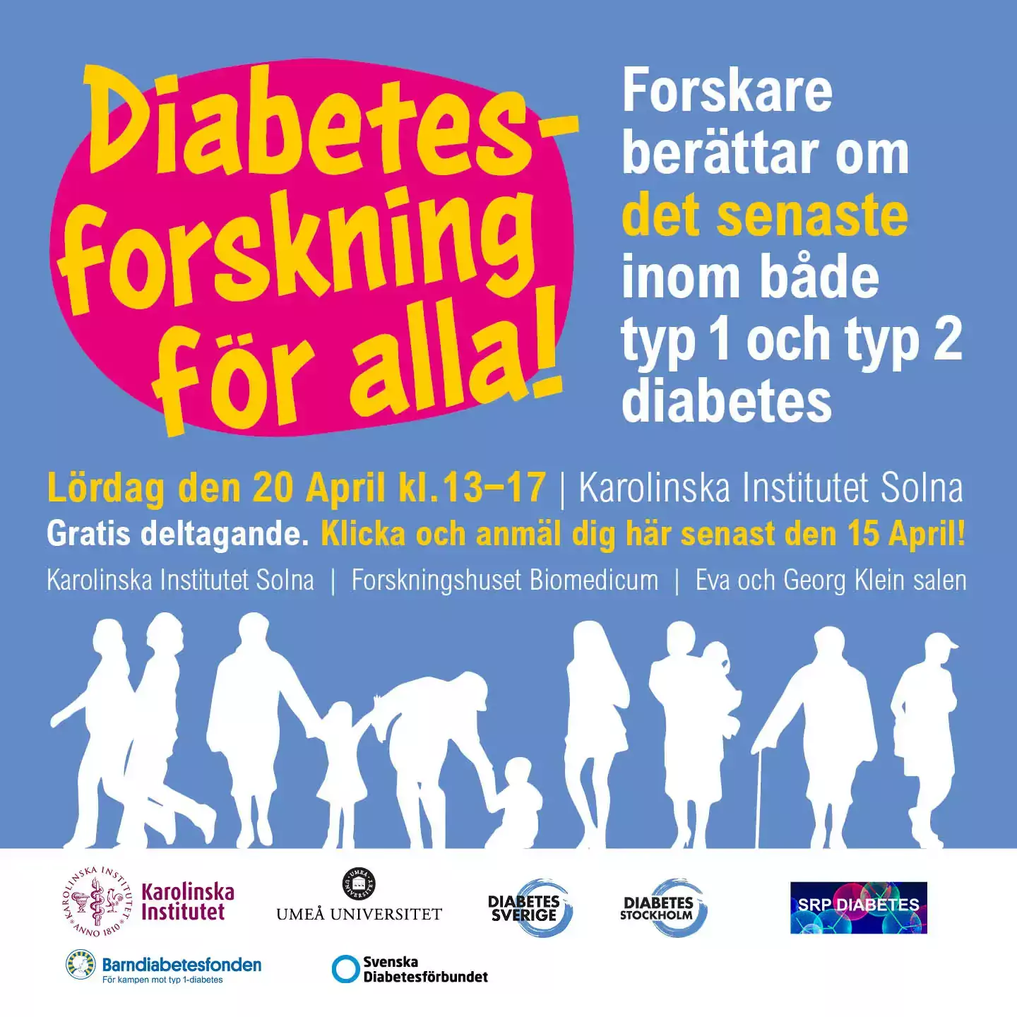 Möte för allmänheten om diabetesforskning