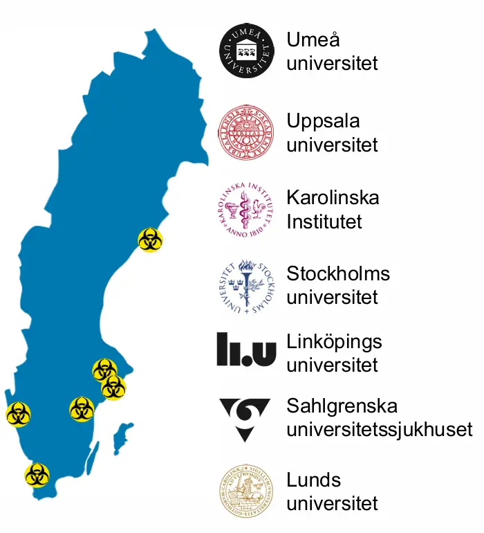 BSL3 network Sweden