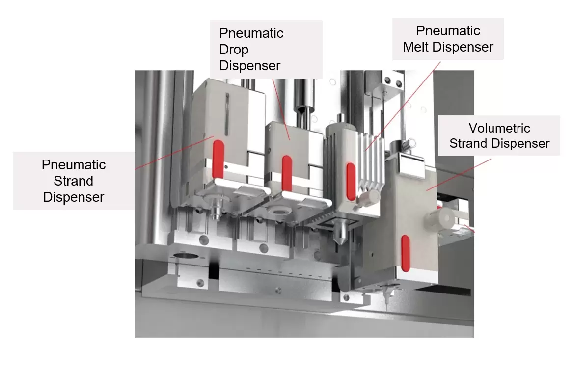 The dispensing technologies provide the possibility of multi-material bioprinting using different materials and cells.