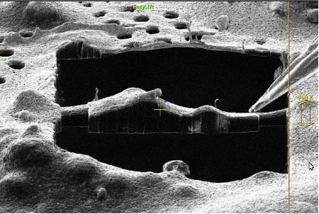 Focused ion beam (FIB) in situ lift-out (INLO) technique showing the