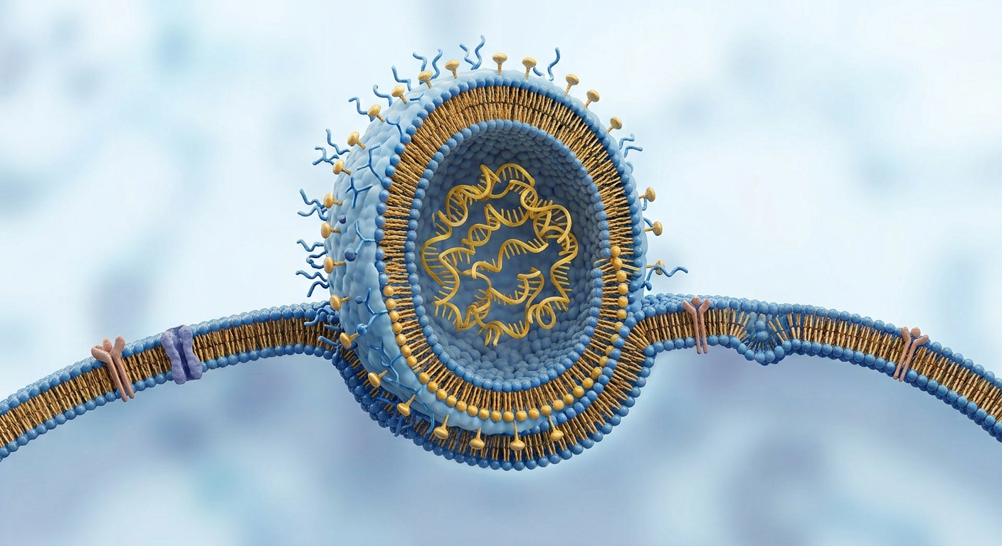 AI-generated image of mRNA