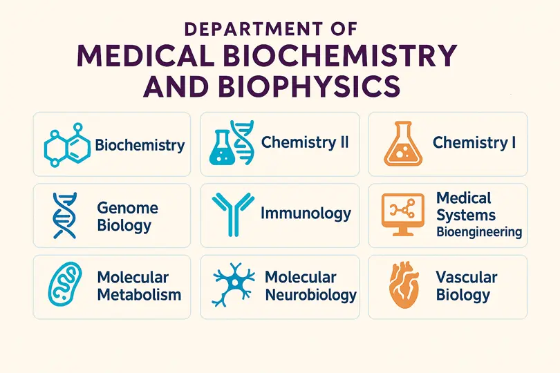 Schematic diagram of MBB's research divisions