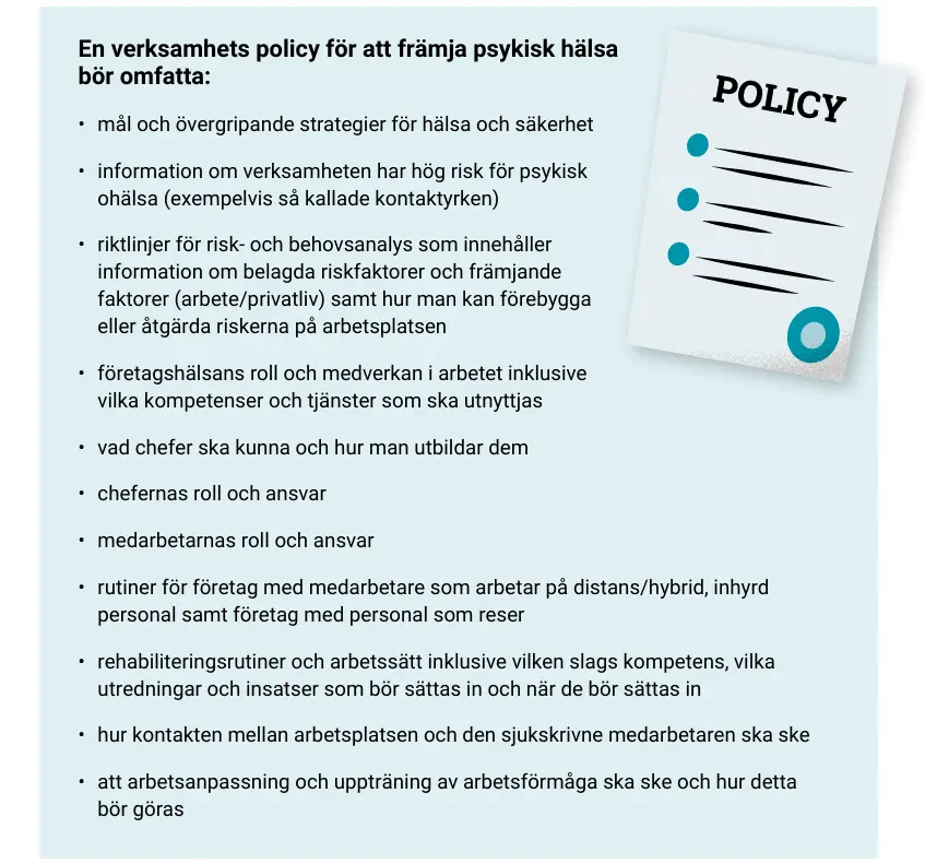 https://www.av.se/arbetsmiljoarbete-och-inspektioner/publikationer/riktlinjer-for-foretagshalsovarden/riktlinjer-for-psykisk-halsa-pa-arbetsplatsen/