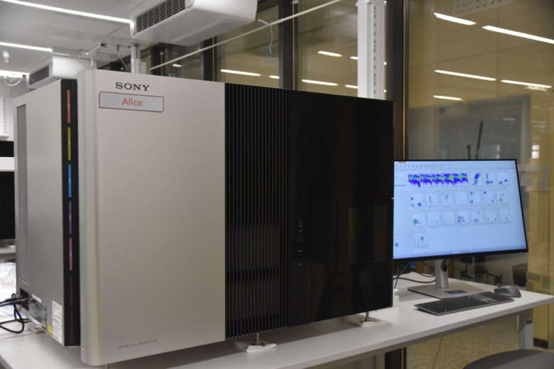 Piture of one of the instruments in the Biomedicum Flow Cytometry (BFC) Core Facility.