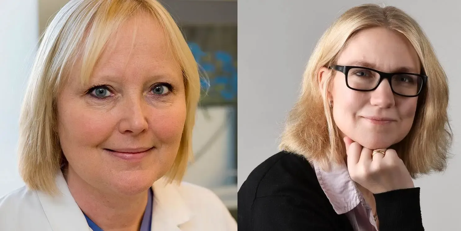 Joint picture of two researchers