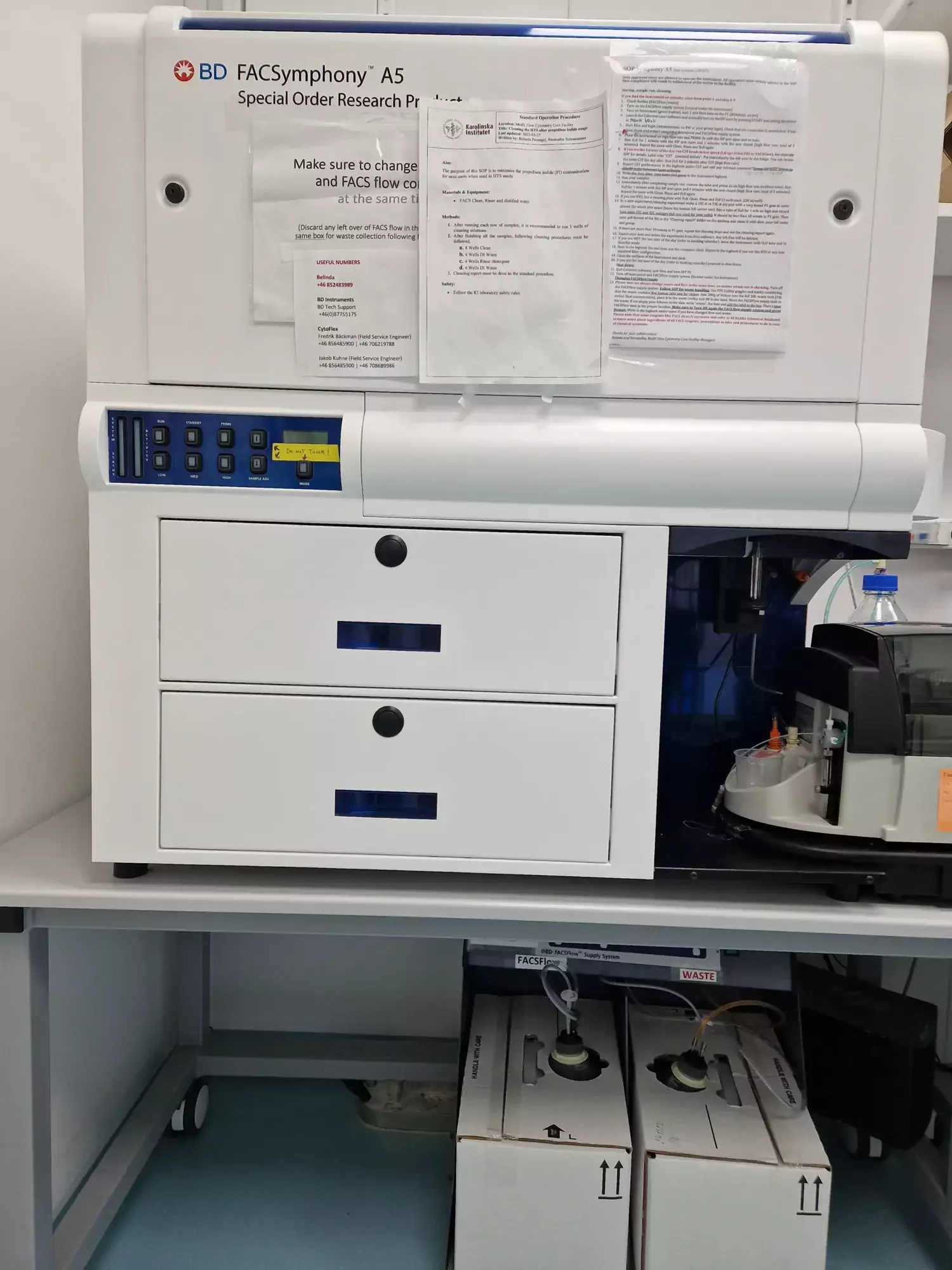 Analyzer Symphony A5 in MedH Flow Cytometry Core Facility.