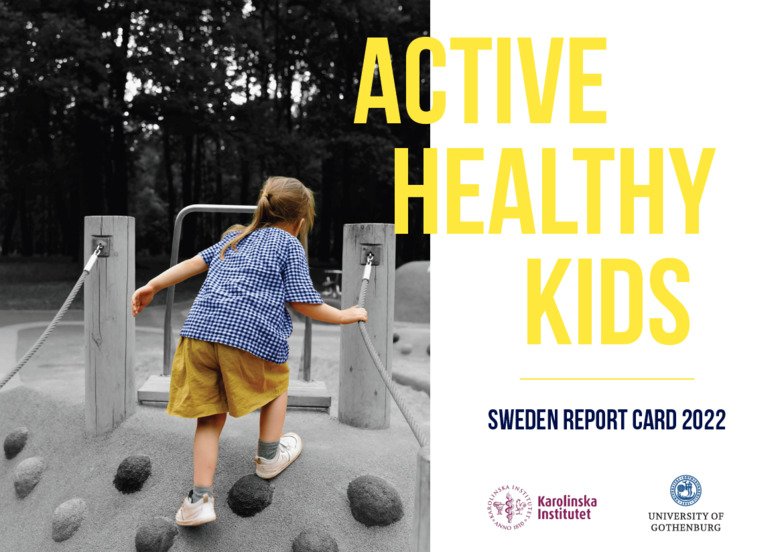 Active Healthy Kids, Sweden report card 2022, front page