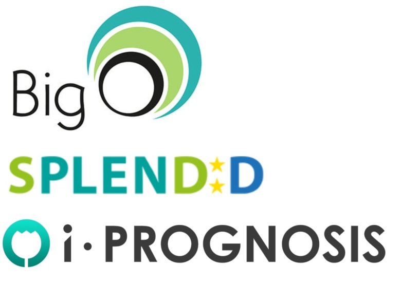 Logos for the BigO, Splendid, iPrognosis projects