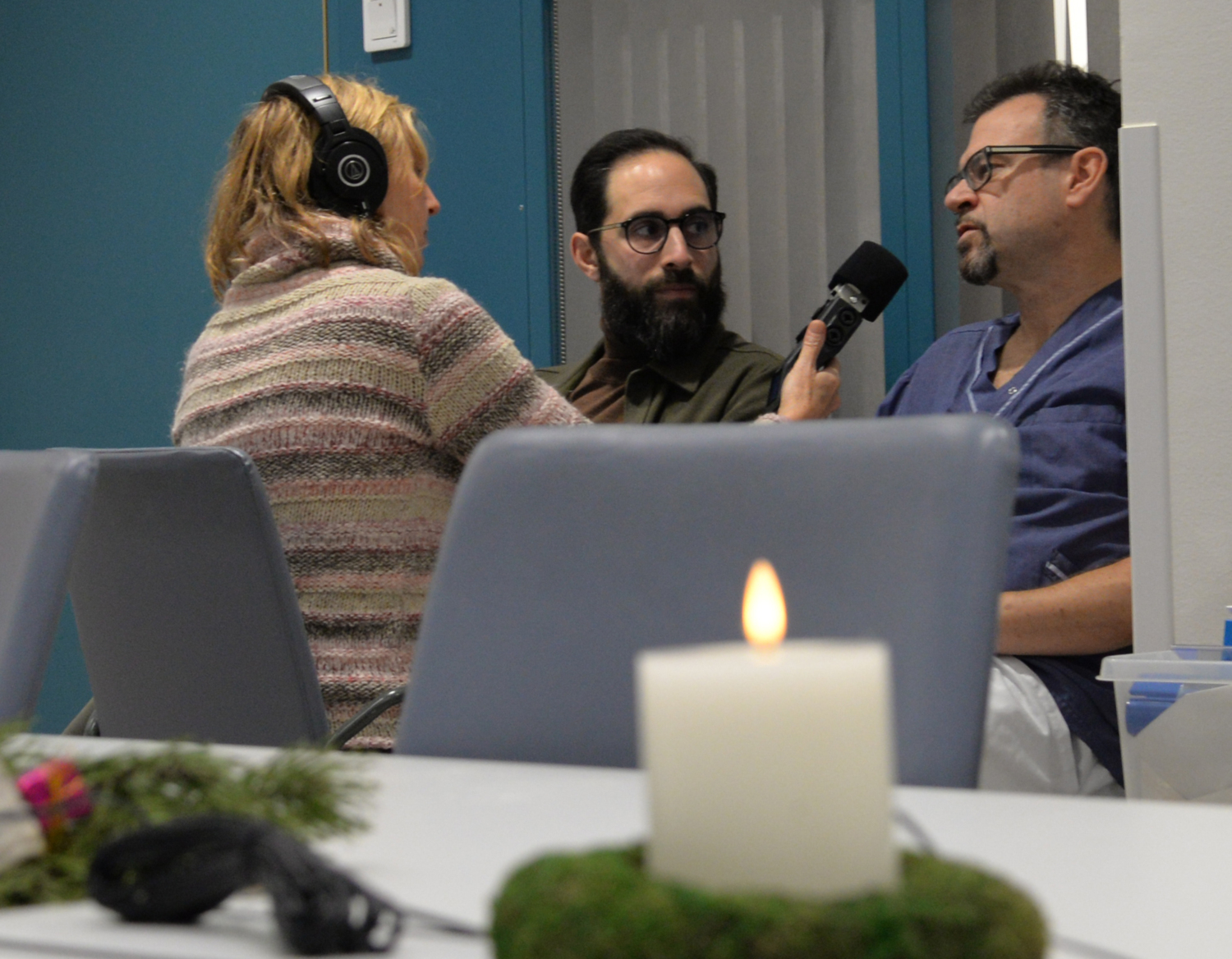 Cecilia Odlind intervjuar Jakob Lederman och Kristian Ängeby