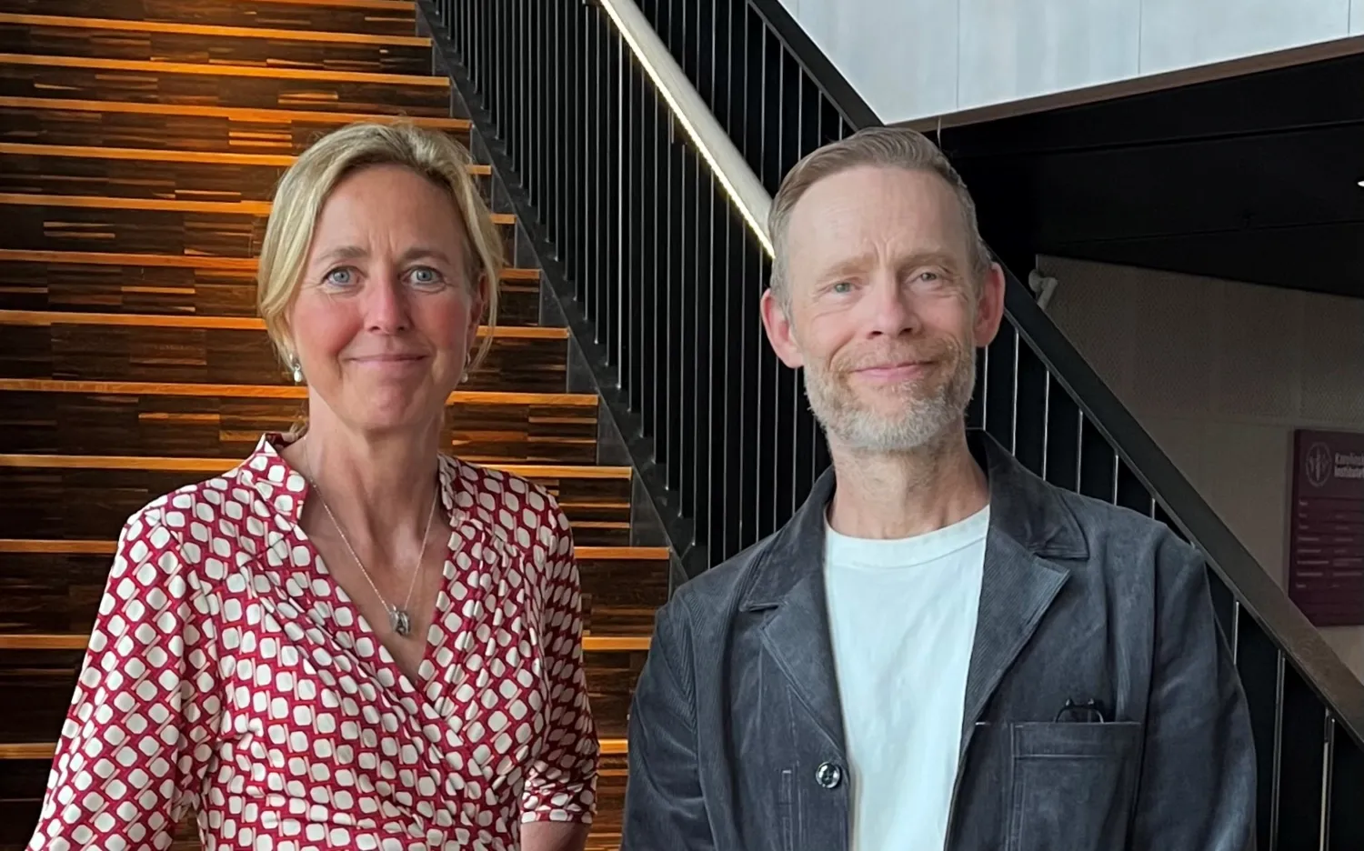 Porträtt av Cecilia Odlind och Martin Forster