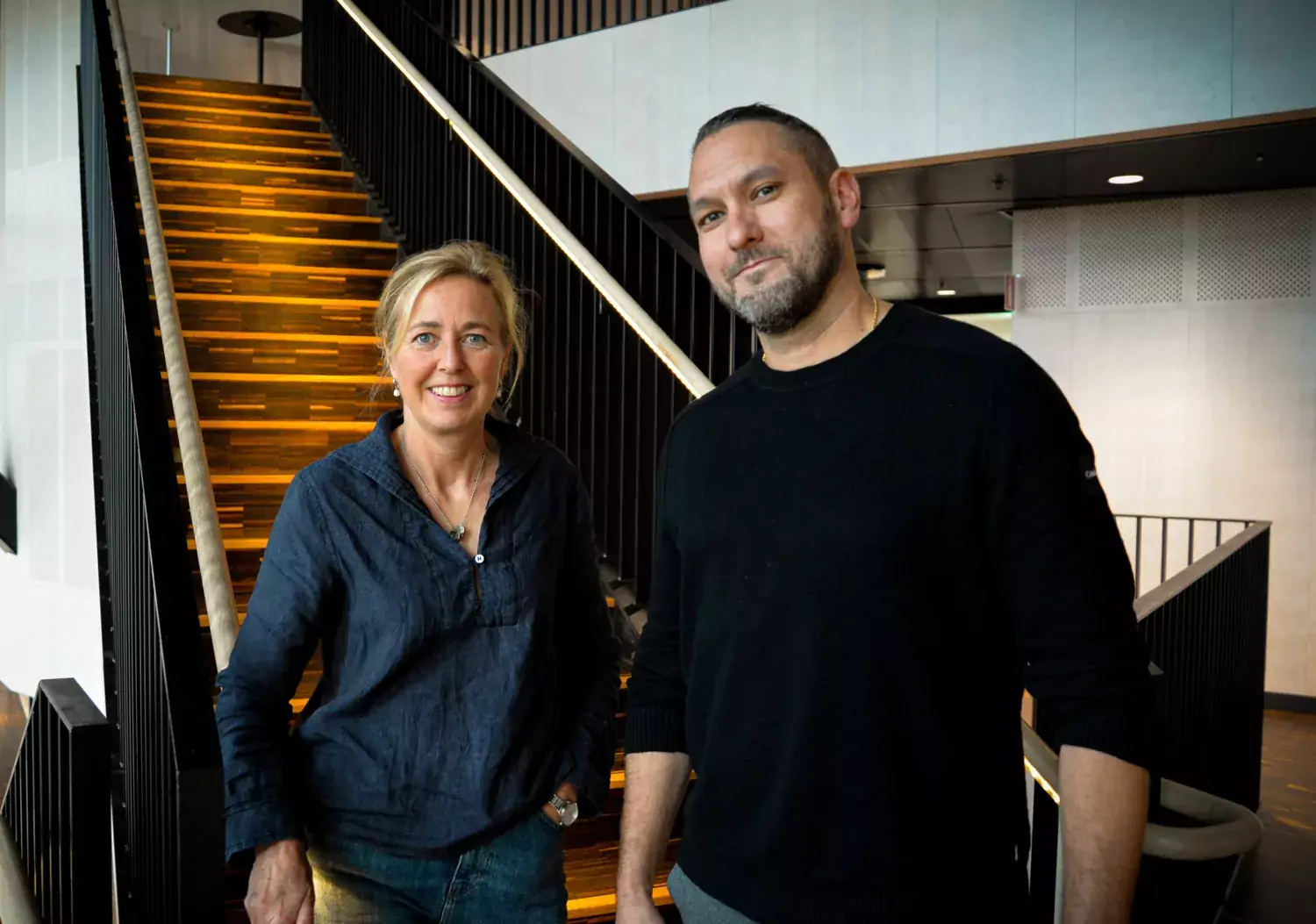 Cecilia Odlind och Samir El Andaloussi, Foto Andreas Andersson.