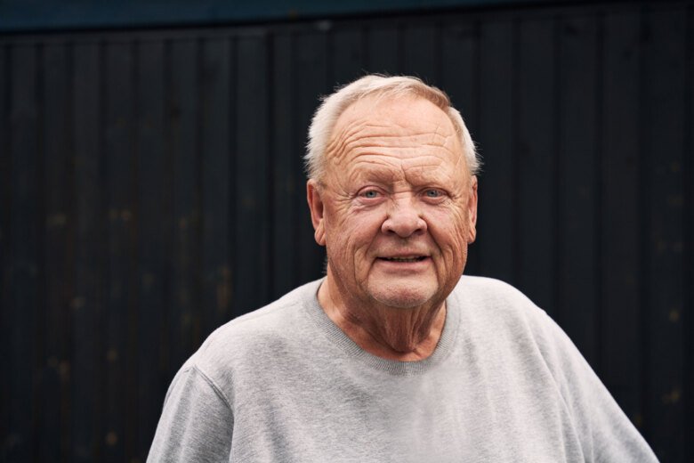 Porträtt av Christer, 77 år.