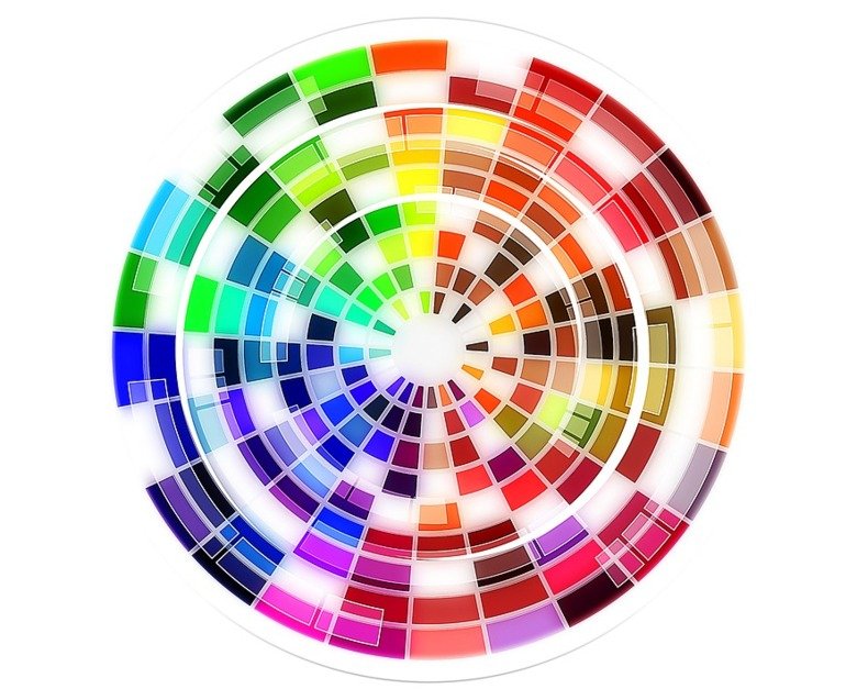 Colour wheel, public domain image, CC0.