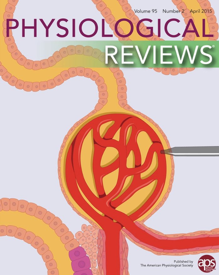 Cover Physiological Reviews published by The American Physiological Society. Volume 95, Number 2, April 2015.