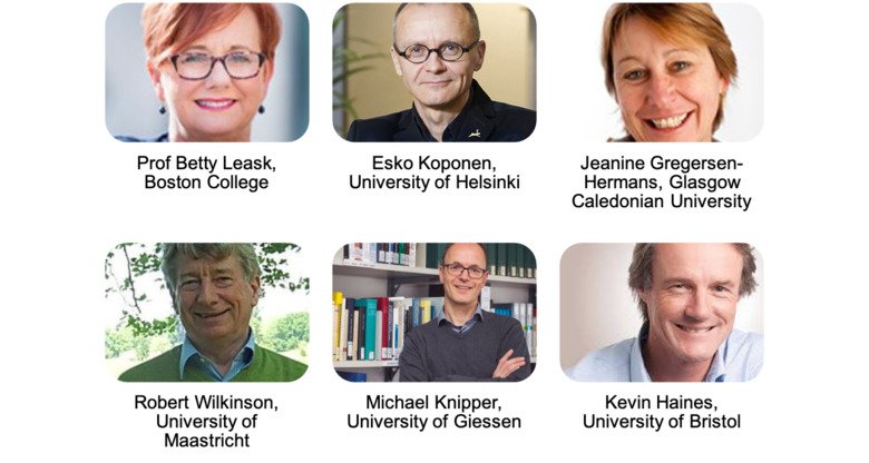 Pictures of experts Betty Leask, Esko Koponen, Jeanine Gregersen-Hermans, Robert Wilkinson, Michael Knipper and Kevin Haines.