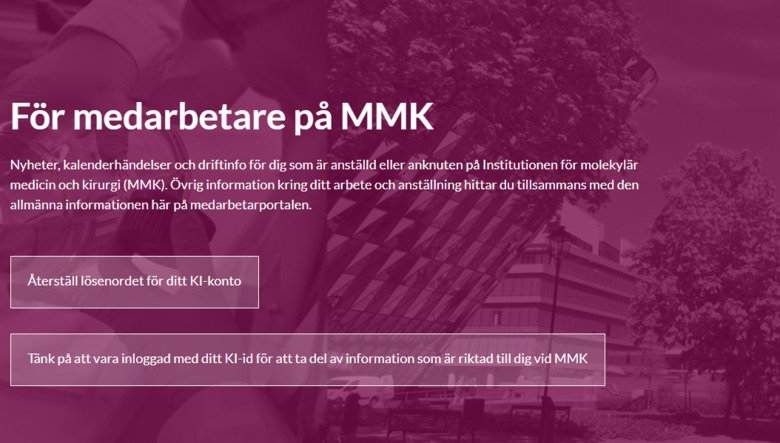 För medarbetare vid MMK