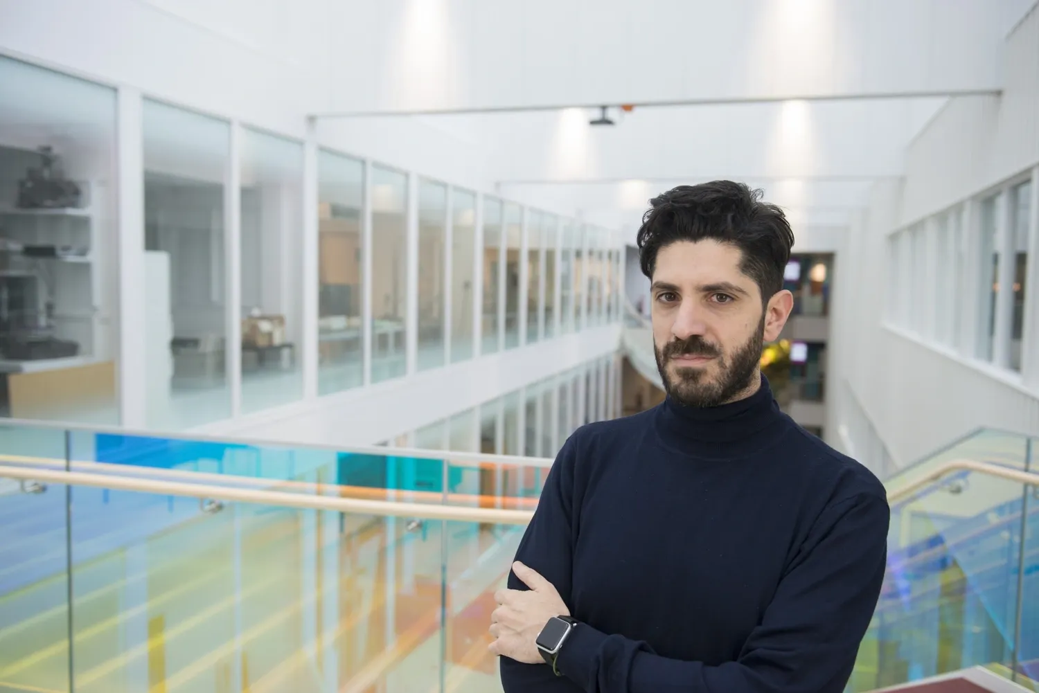 Photo of a man inside a building