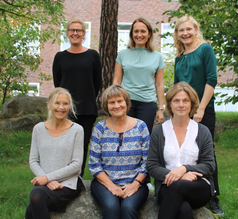 Upper row from left, Susanne Pettersson, Aleksandra Antovic, Vilija Oke, bottom row from left Agneta Zickert, Elisabet Svenungsson; Iva Gunnarsson.