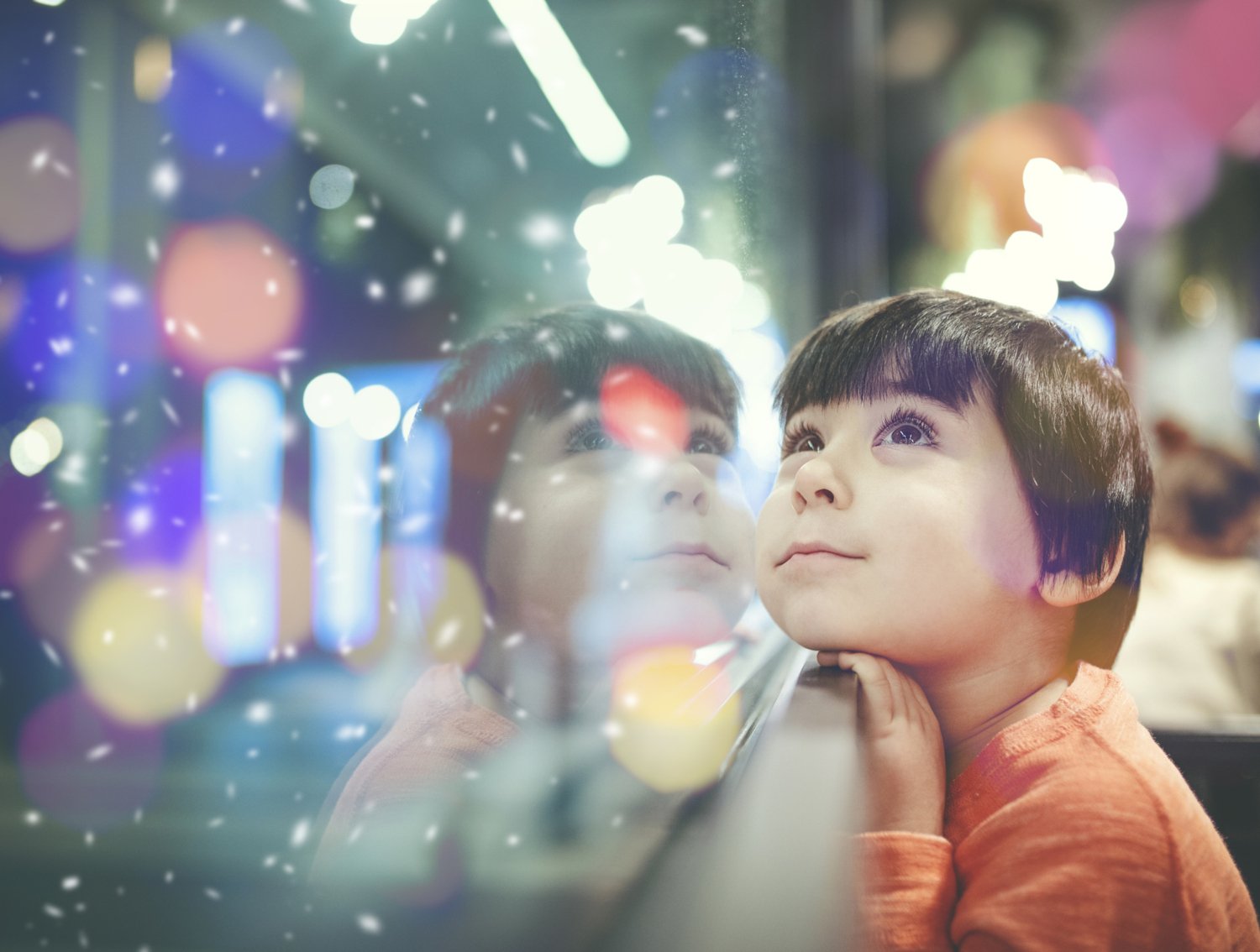 Child by the window