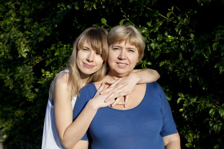 Photo of daughter and mother