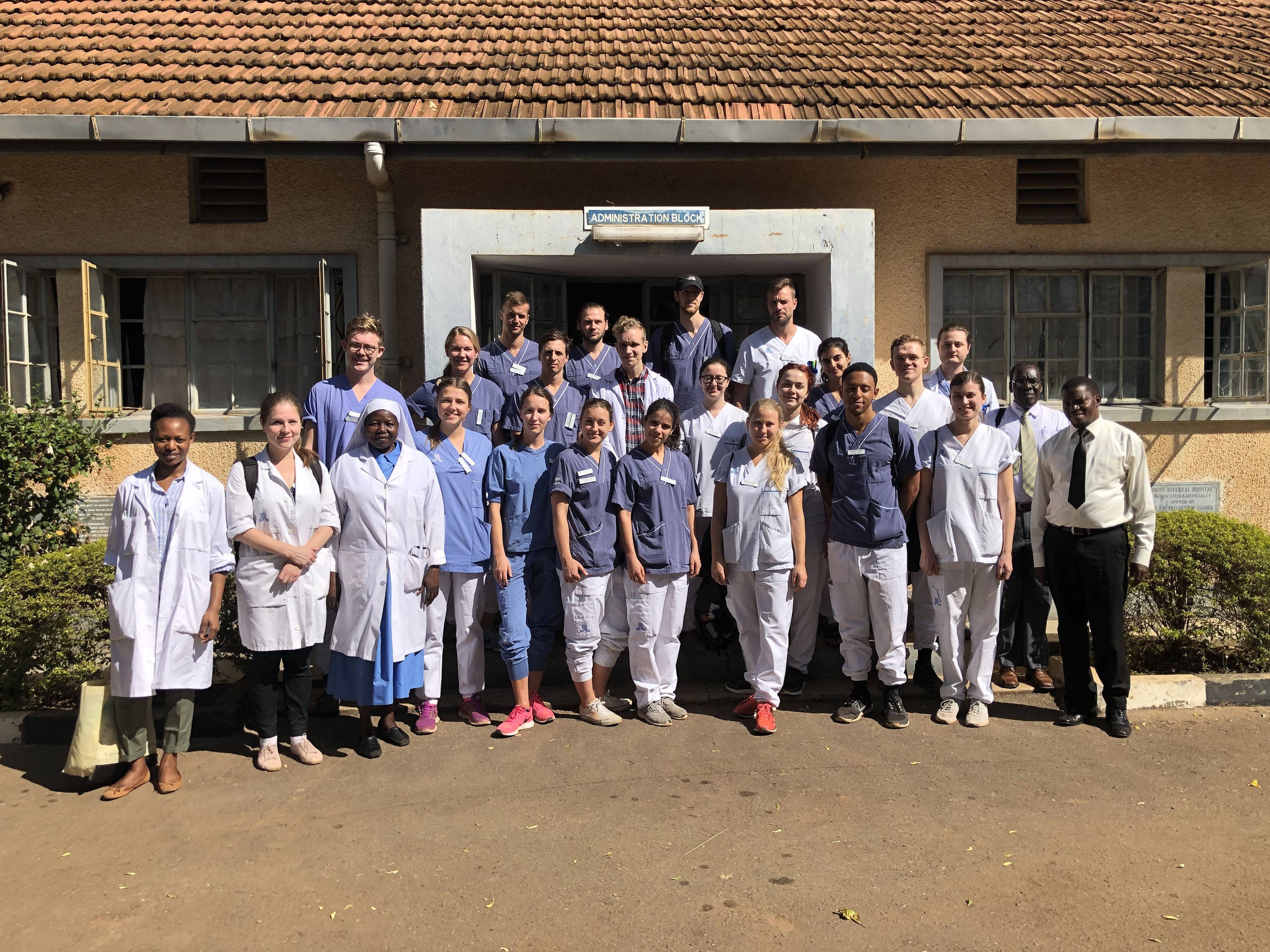 Students at the Global Surgery Course in Uganda, January 2019