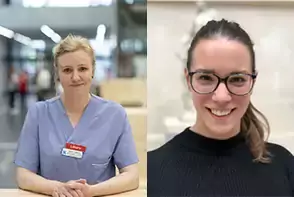 Porträtt av Hanna Eriksson och Sofi Vikström