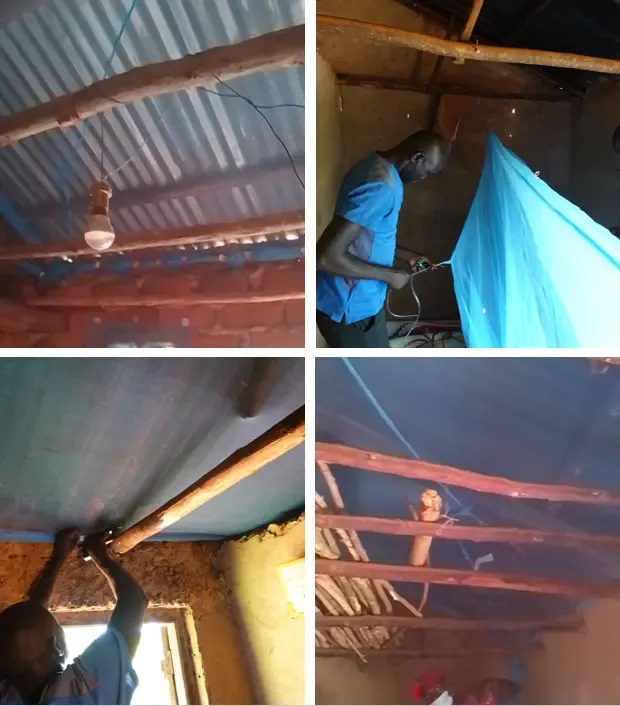 Insecticide treated ceiling nets in Tanzania