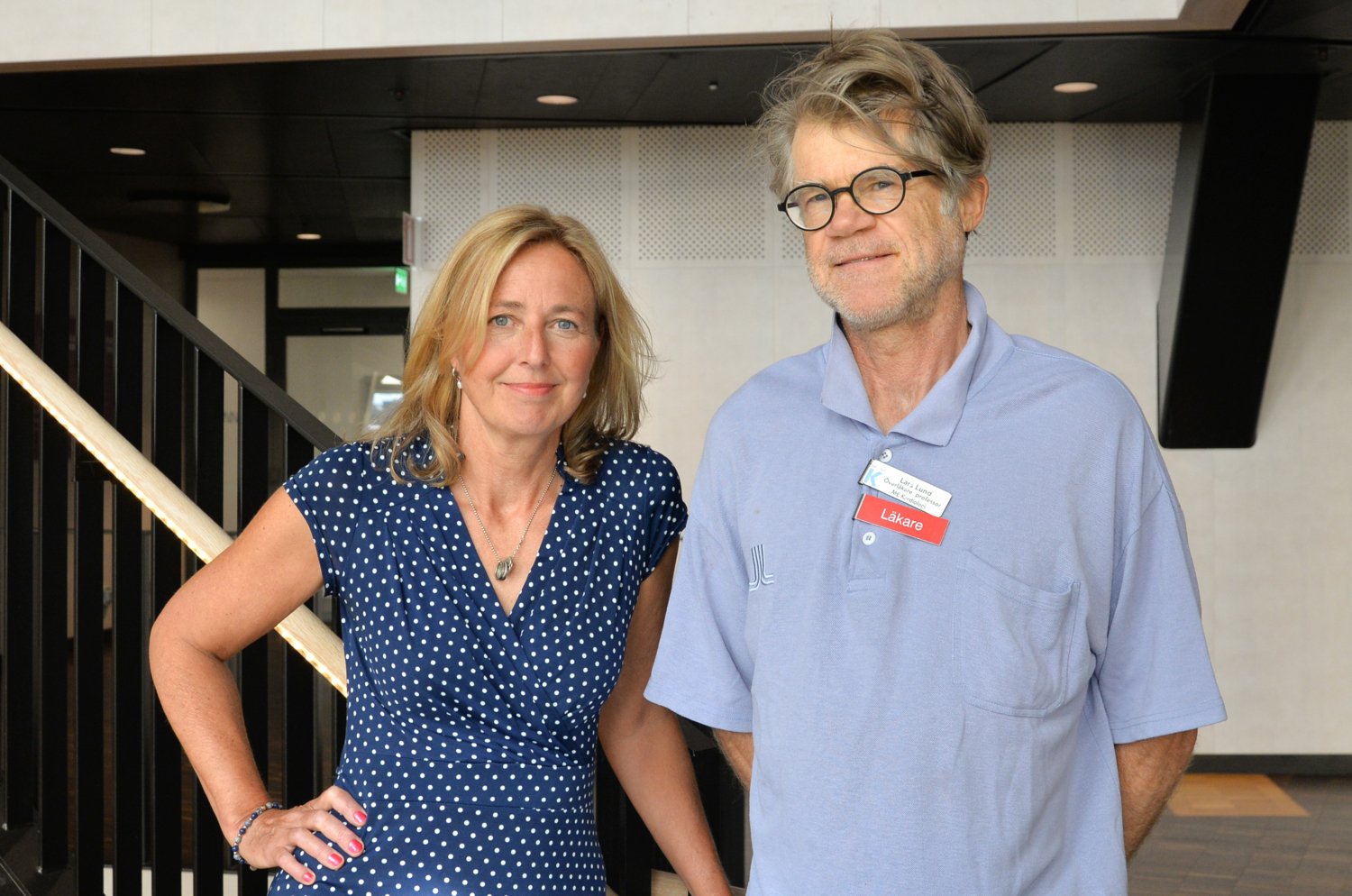 Porträtt av Cecilia Odlind och Lars Lund