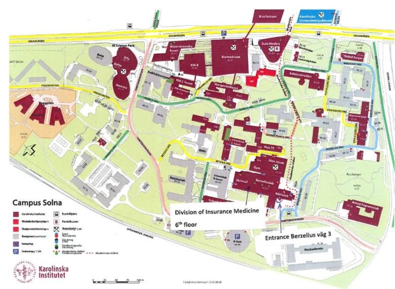 Map to Division of Insurance Medicine