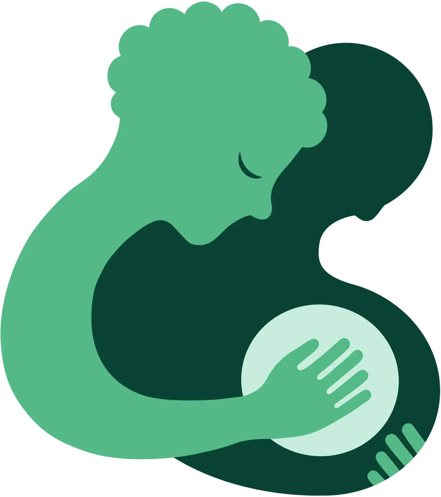 Illustration med logotyp för forskningsprojekt Nå Alla skapad av Lotta Sjöberg.