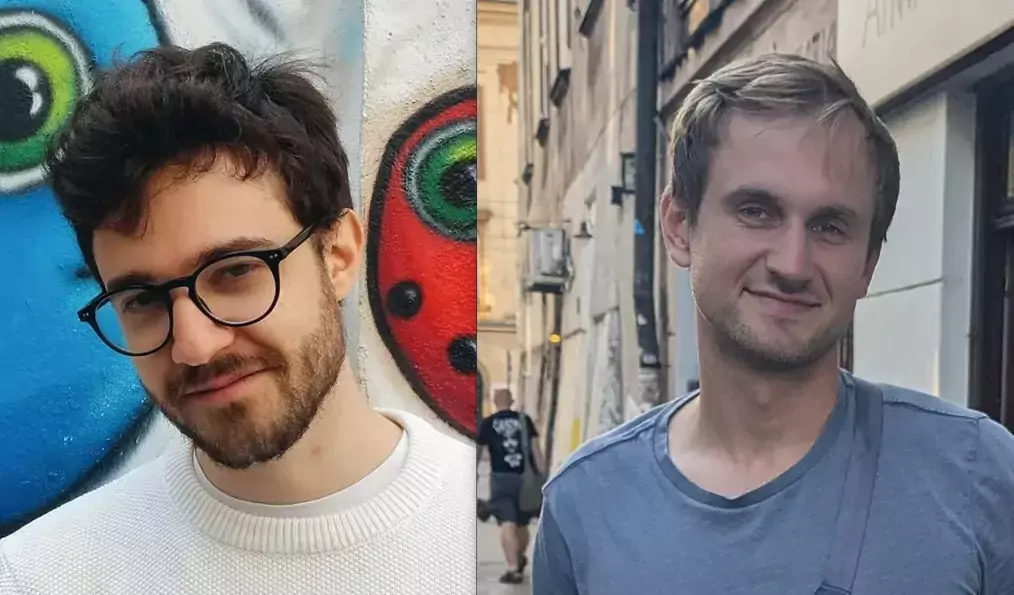 Emotion Labs nya postdoktorer Alexandre Bluet och David Schultner