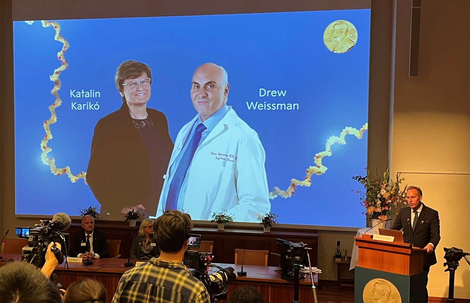Nobelpristagarna i medicin eller fysiologi 2023.