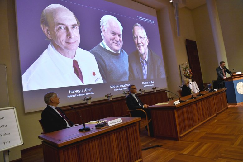 Nobelpriset i fysiologi eller medicin 2020 till Harvey J. Alter, Michael Houghton och Charles M. Rice