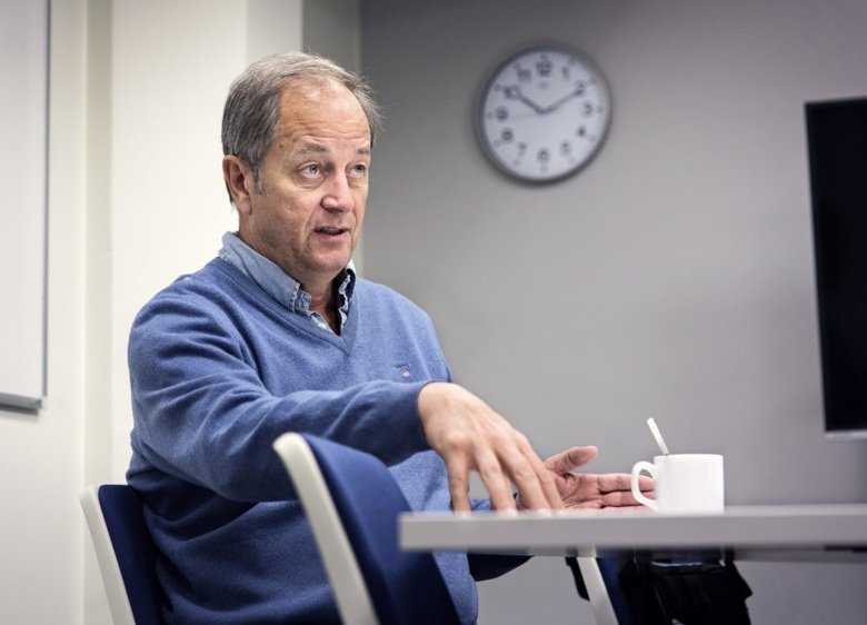 Olle Ljungqvist in a meeting.