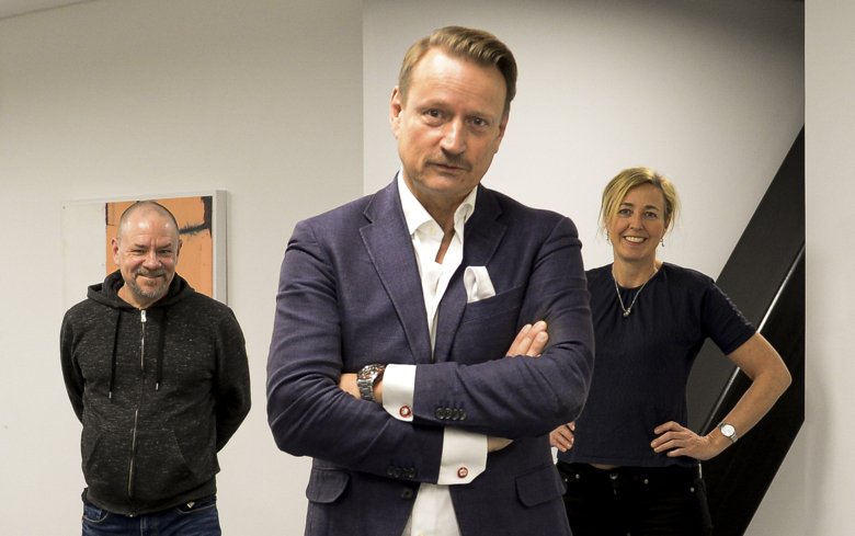 Porträtt av Andreas Andersson, Matti Sällberg och Cecilia Odlind. Foto Anna Dahlreus.