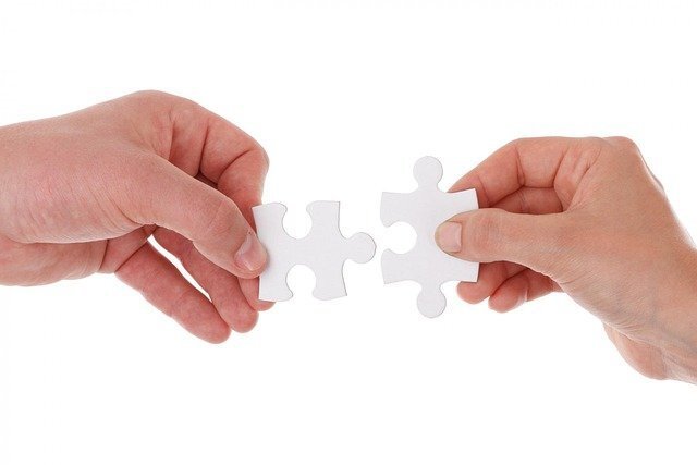 A picture of two puzzle pieces