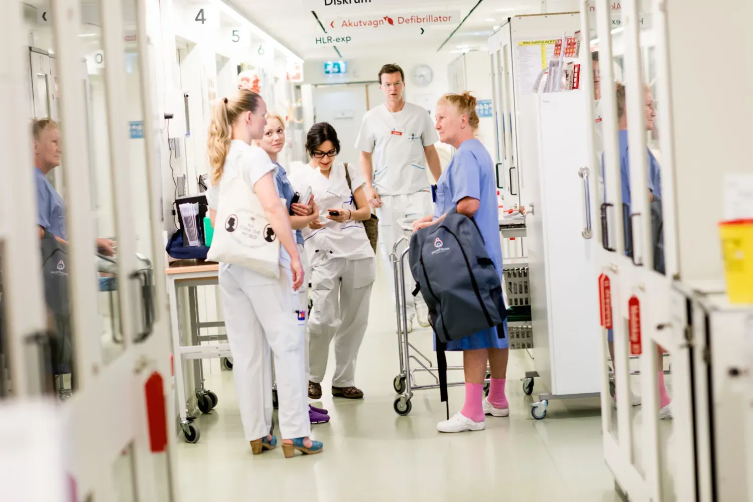 Foto på sjukhusmiljö.