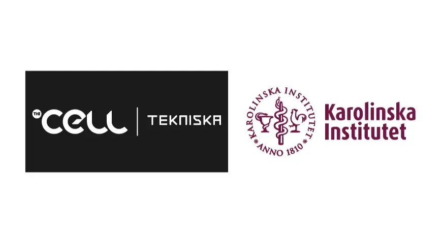 Logos for Tekniska museet, The Cell and Karolinska Institutet