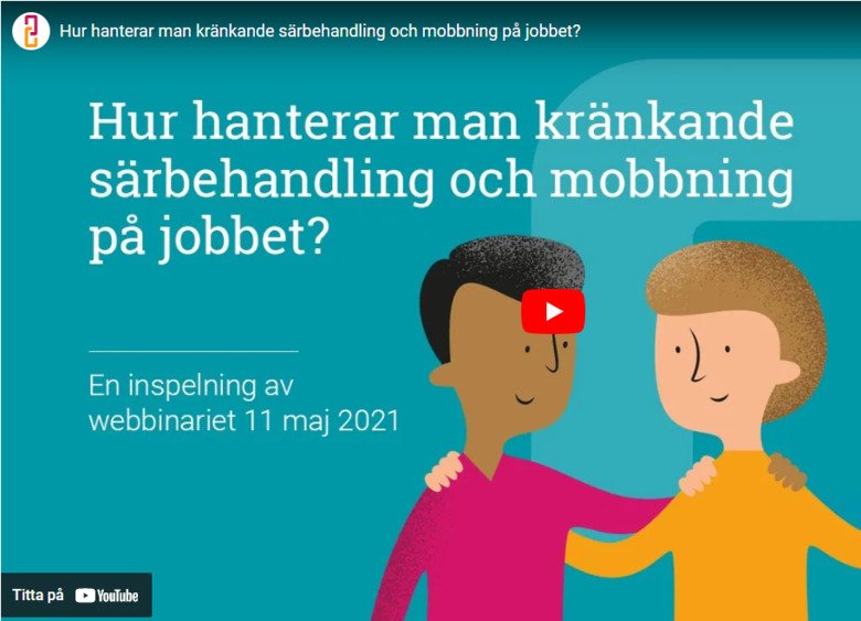 webbinarium om kränkande särbehandling och mobbing