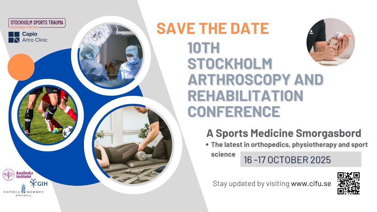 Bild för reklamflyer 10th Stockholm Arthroscopy and Rehabilitation Conference