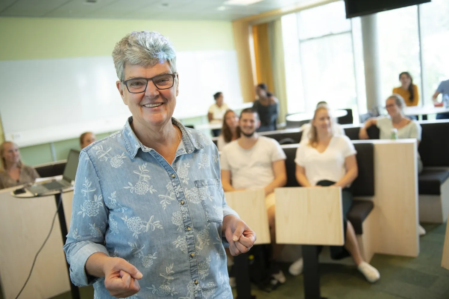 Porträtt av Lena Nilsson-Wikmar, professor, NVS.