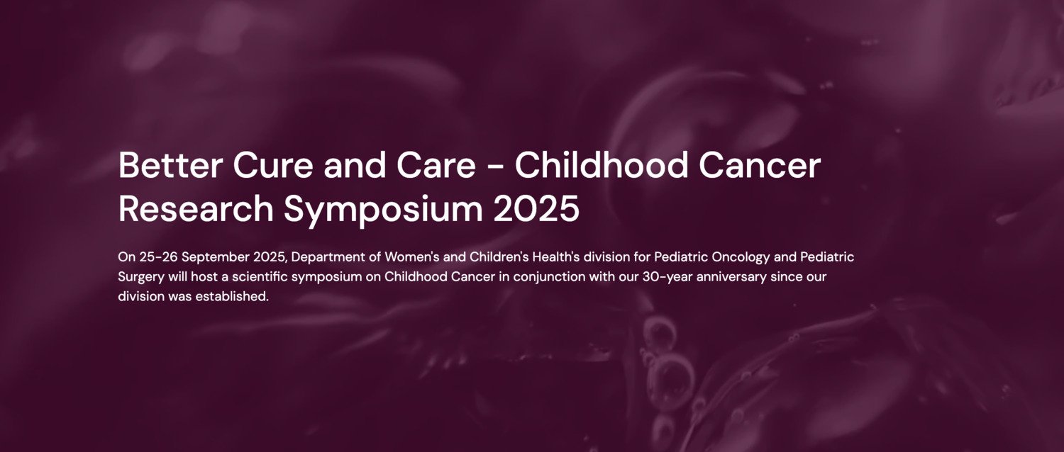 Better Cure and Care - Childhood Cancer Research Symposium 2025