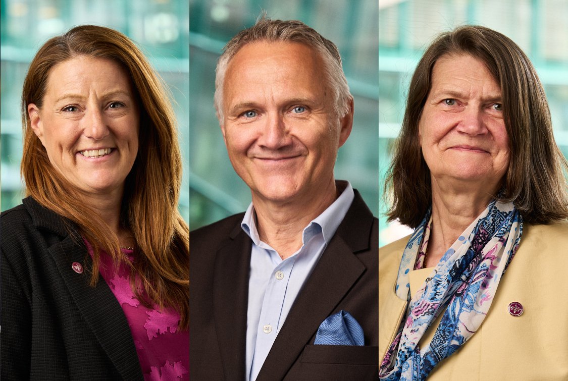A photo collage showing Martin Bergö, Erika Franzén, Petter Höglund and Ewa Ehrenborg
