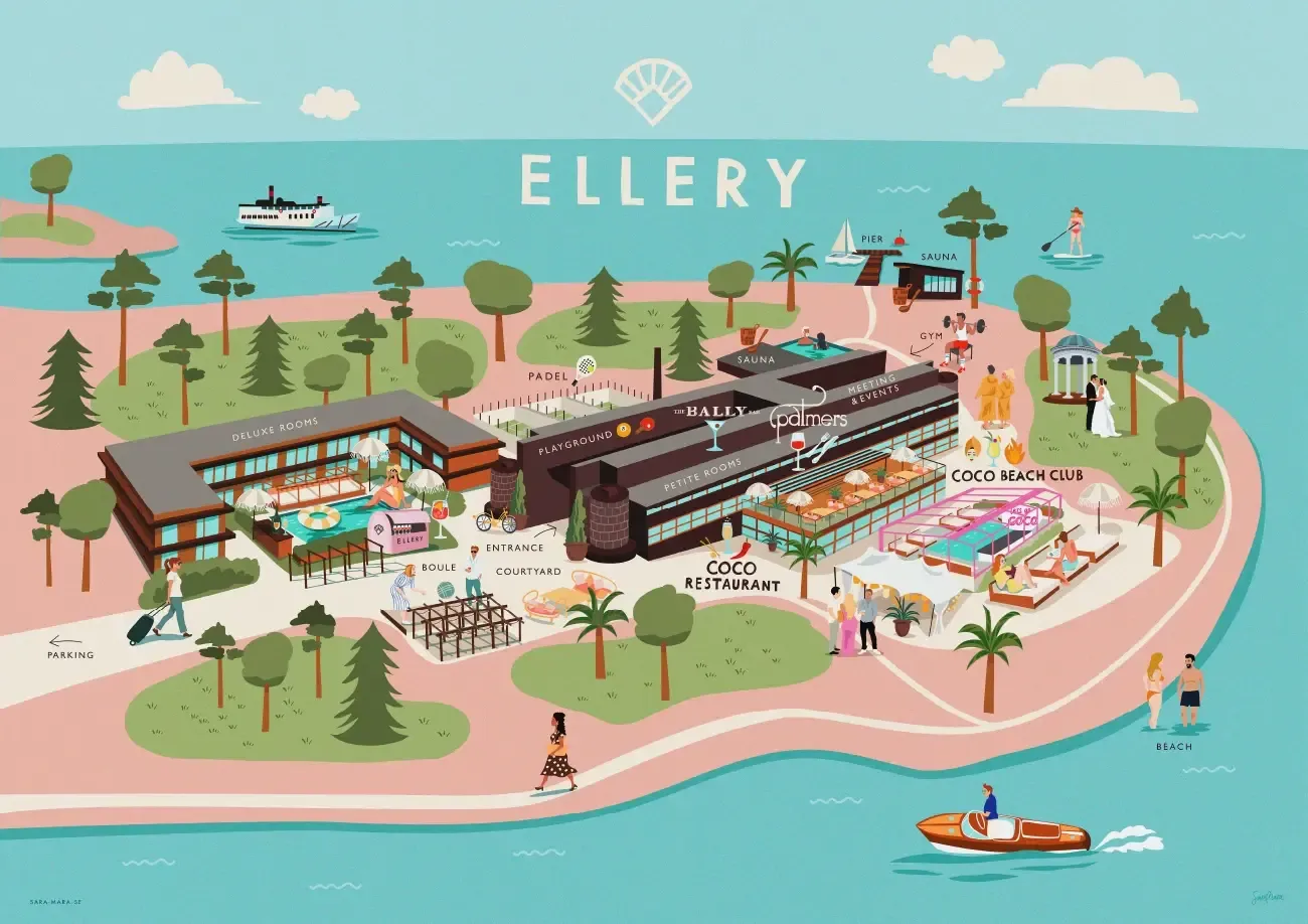 Ellery beach house map