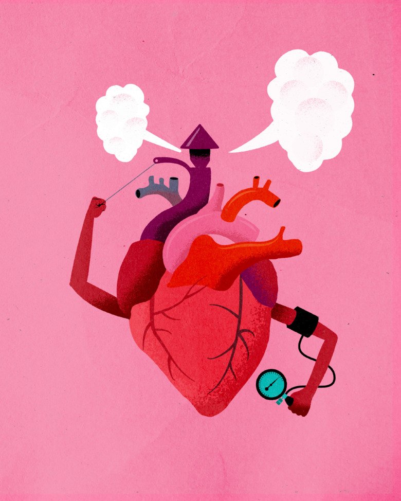 An illustrated image depicting a heart.