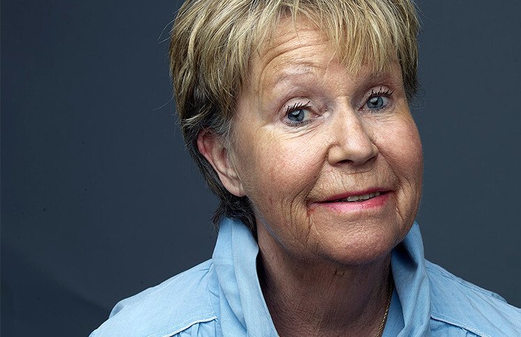 Monica Röhr Sjöqvist is participating in a study on balance training for people with Parkinson's disease. Photo: Lindsten & Nilsson