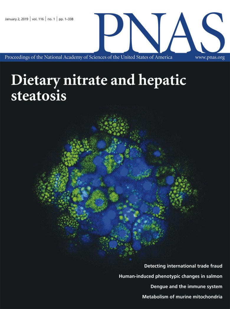 PNAS cover January 2, 2019.