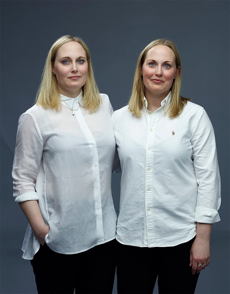 Twins Sanna (left) and Rebecka Johansson (right) have participated in several twin studies. Photo: Lindsten & Nilsson