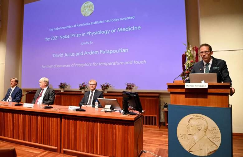 Nobelpriset i fysiologi eller medicin 2021.